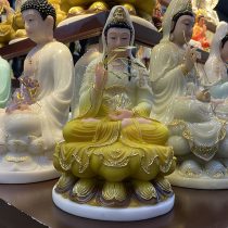 Tượng Phật Bà Quan Âm Màu Vàng nhập khẩu đài loan