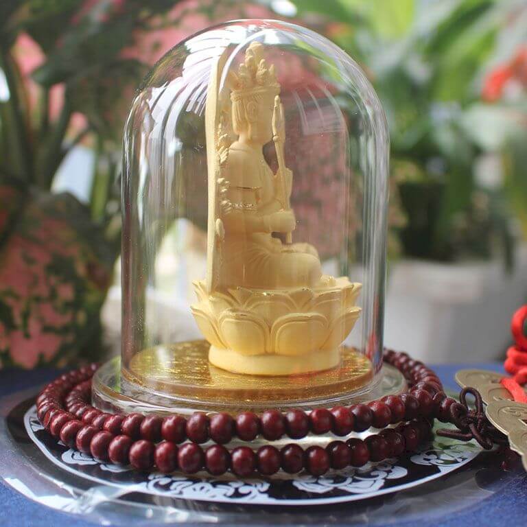Tượng phật Phật Thiên Thủ Thiên Nhãn chất liệu kim sa dát vàng