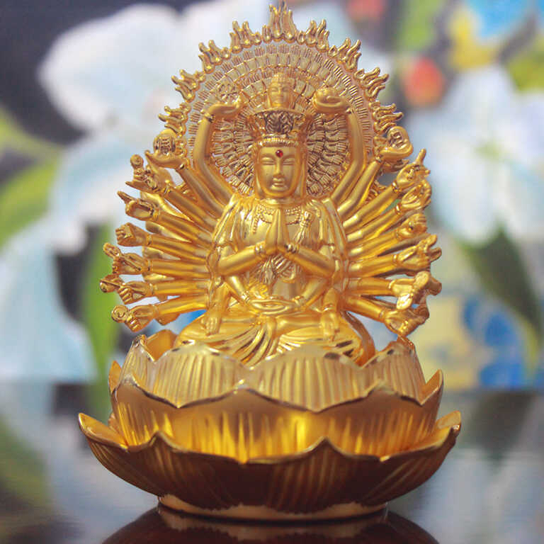 Mẫu tượng Phật Thiên Thủ Thiên Nhãn chất liệu hợp kim